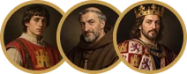 Rivales: Rodrigo, el escudero · Fray Tomás · Alfonso X, el Sabio